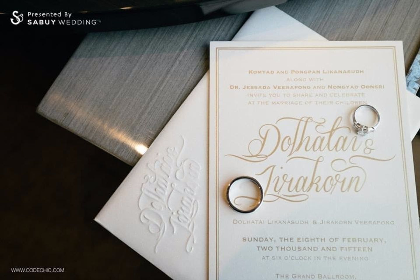 การ์ดแต่งงาน,แหวนแต่งงาน รีวิวงานแต่ง สไตล์ Glam & Rustic สวย คลาสิก ลงตัวที่สุด! @The Okura Prestige