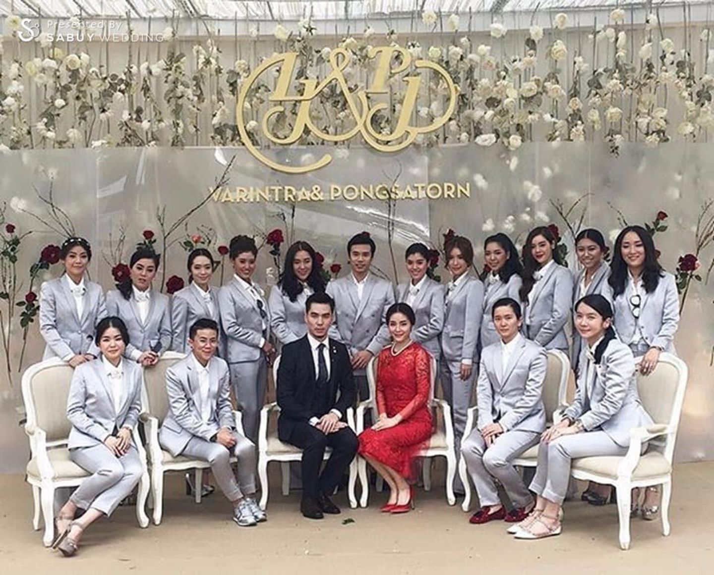บ่าวสาว,ชุดหมั้น,งานหมั้น,งานแต่งดารา,ชุดเพื่อนเจ้าสาว,ธีมงานแต่ง,backdrop งานแต่ง วิวาห์ ฮาเฮ เผือก ลูกจ๋า @วิลล่าการ์เดนท์  โรงแรมสุโขทัย