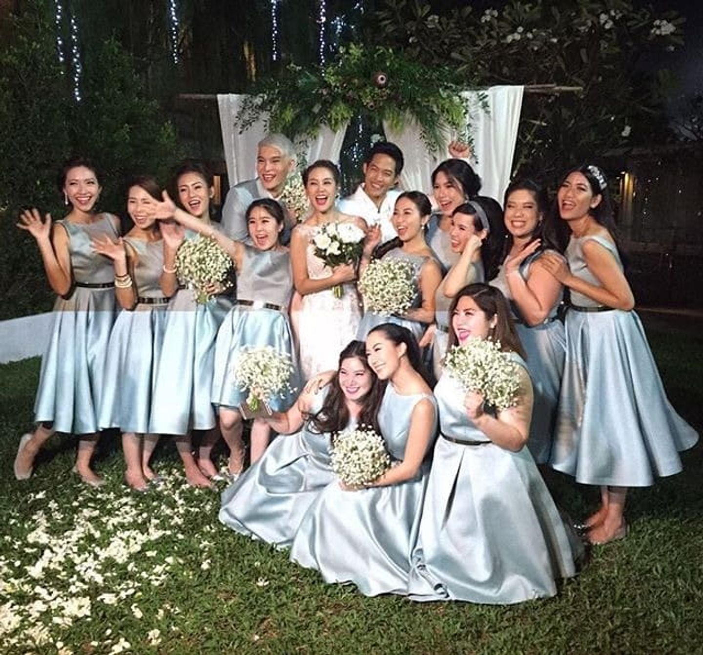บ่าวสาว,ดอกไม้เจ้าสาว,งานแต่งดารา,ชุดเพื่อนเจ้าสาว,ธีมงานแต่ง งานแต่งงาน ตู่-นุช สุดโรแมนติค ในธีม music in the garden