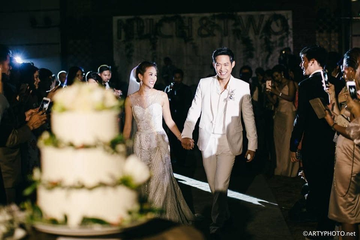 บ่าวสาว,ชุดบ่าวสาว,ชุดเจ้าสาว,ชุดเจ้าบ่าว,งานแต่งดารา งานแต่งงาน ตู่-นุช สุดโรแมนติค ในธีม music in the garden