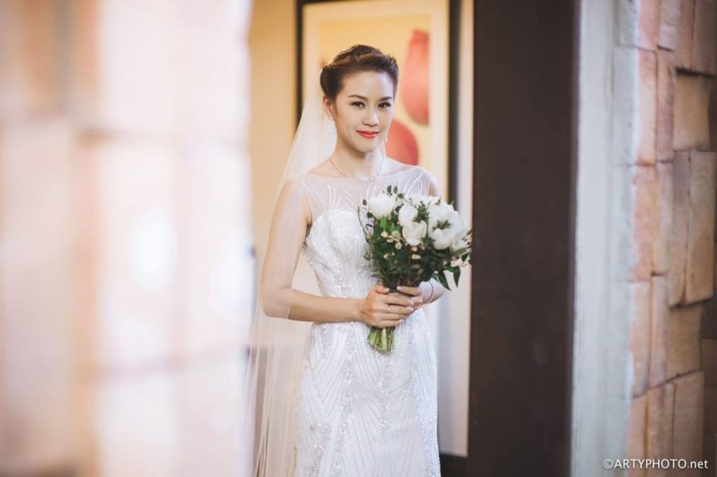 เจ้าสาว,ชุดเจ้าสาว,ดอกไม้เจ้าสาว,งานแต่งดารา งานแต่งงาน ตู่-นุช สุดโรแมนติค ในธีม music in the garden