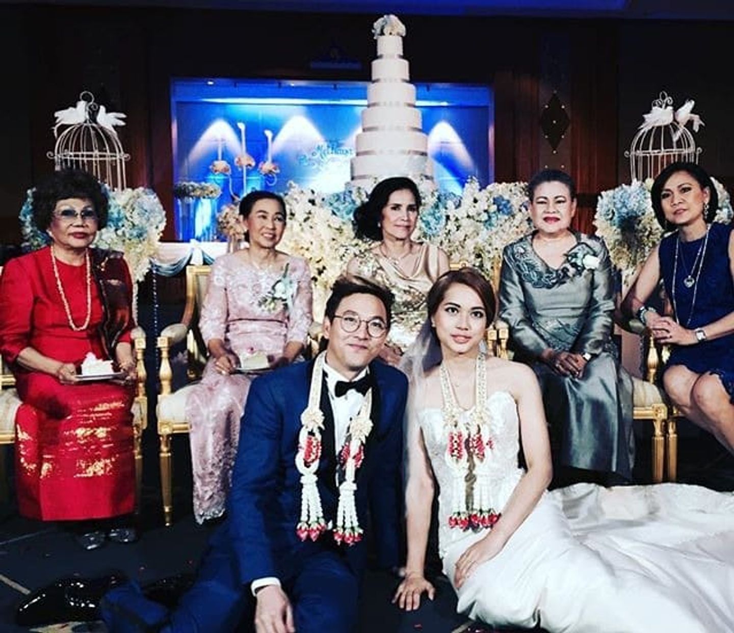 งานแต่งดารา,บ่าวสาว,ชุดบ่าวสาว,ชุดเจ้าสาว,ชุดเจ้าบ่าว,ครอบครัวบ่าวสาว,ดารา ซึ้งปนฮา งานแต่งงาน มิ้นท์&เกลือ เป็นต่อ