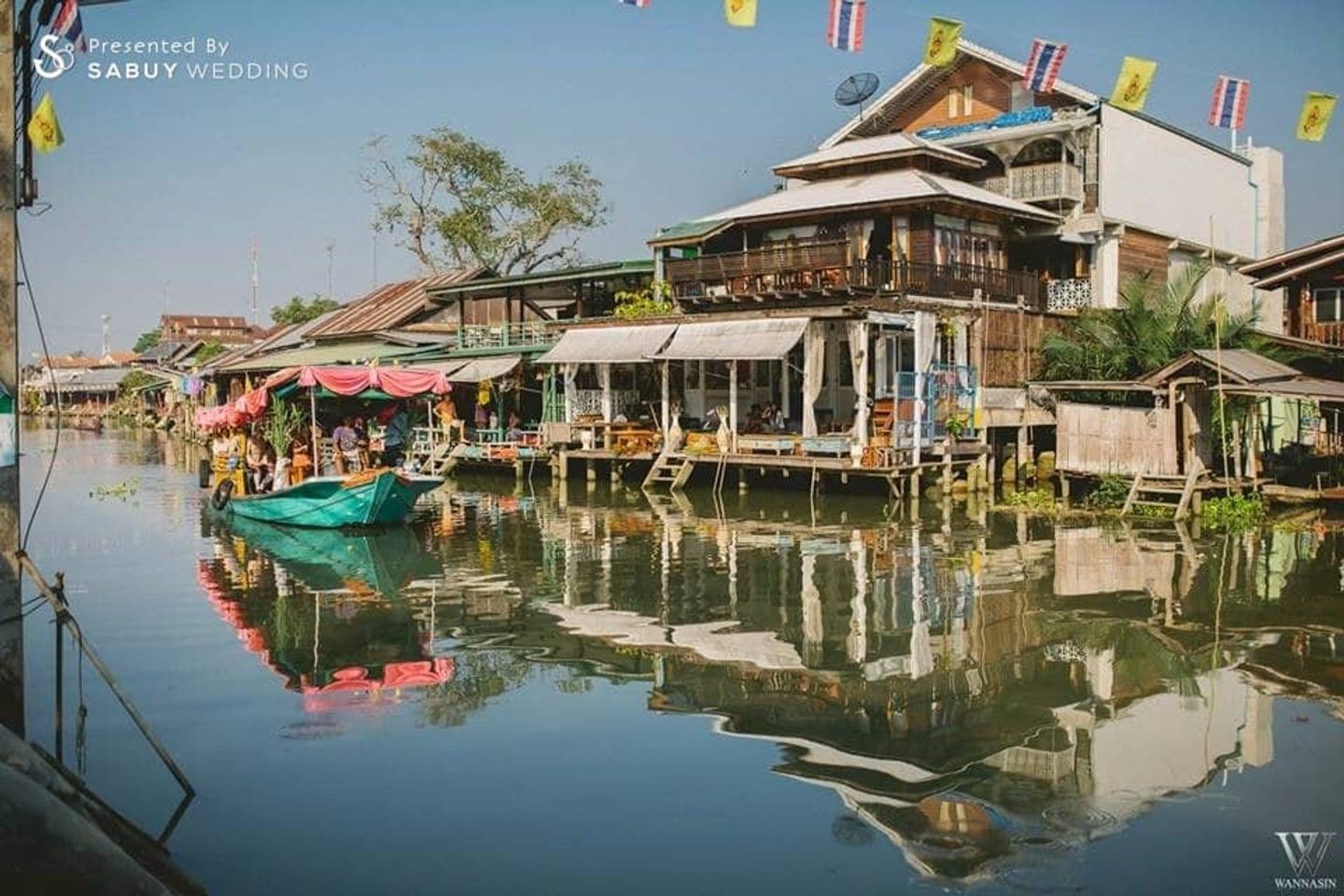 เรือ,ริมน้ำ,แห่ขันหมาก,สถานที่แต่งงาน,สถานที่จัดงานแต่งงาน รีวิวงานแต่ง หมั้นเช้าพิธีไทย สวยตรึงใจด้วยขันหมากทางเรือ @บ้านครูปู อัมพวา