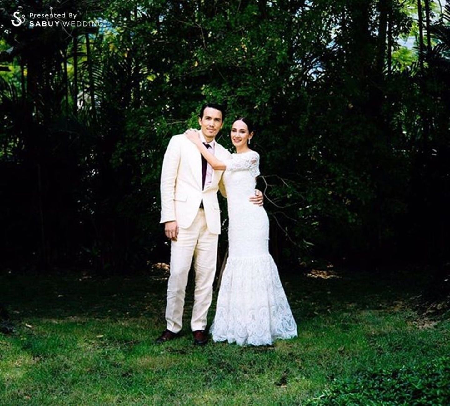 บ่าวสาว,ชุดบ่าวสาว,ชุดเจ้าสาว,ชุดเจ้าบ่าว,งานแต่งดารา อบอุ่น เรียบง่าย งานแต่งงาน เจนสุดา พอล สิริสันต์