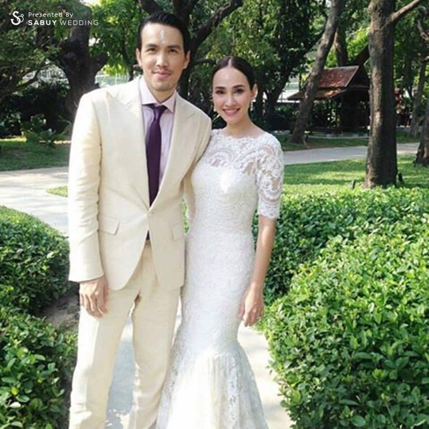 บ่าวสาว,ชุดบ่าวสาว,ชุดเจ้าสาว,ชุดเจ้าบ่าว,งานแต่งดารา อบอุ่น เรียบง่าย งานแต่งงาน เจนสุดา พอล สิริสันต์