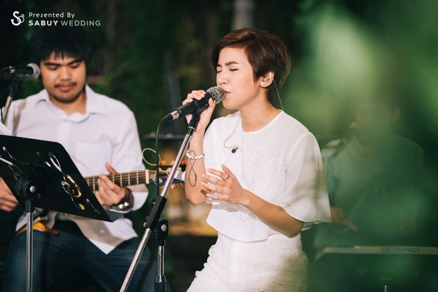 ดนตรีงานแต่ง,นักร้อง รีวิวงานแต่งในสวนธีม Woodland หวานเท่ด้วยพร็อพเก๋แบบ Silhouette @Mellow garden