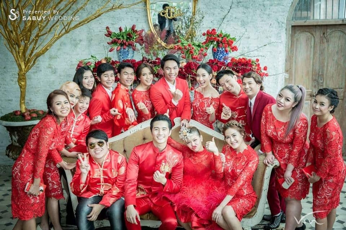 บ่าวสาว,ชุดบ่าวสาว,ชุดเพื่อนเจ้าสาว,ธีมงานแต่ง,งานแต่งดารา,ตกแต่งงานแต่ง,จัดดอกไม้งานแต่ง บรรยากาศงานแต่งงาน พิธียกน้ำชาช่วงเช้า กุ๊บกิ็บ บี้