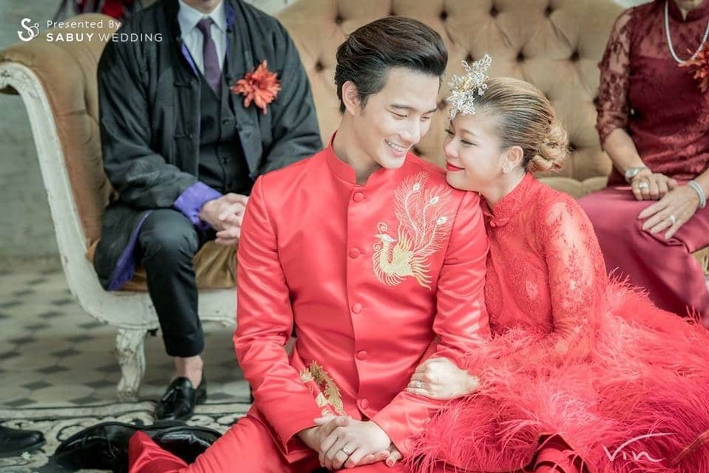 บ่าวสาว,ชุดบ่าวสาว,ชุดเจ้าสาว,ชุดเจ้าบ่าว,งานแต่งดารา บรรยากาศงานแต่งงาน พิธียกน้ำชาช่วงเช้า กุ๊บกิ็บ บี้