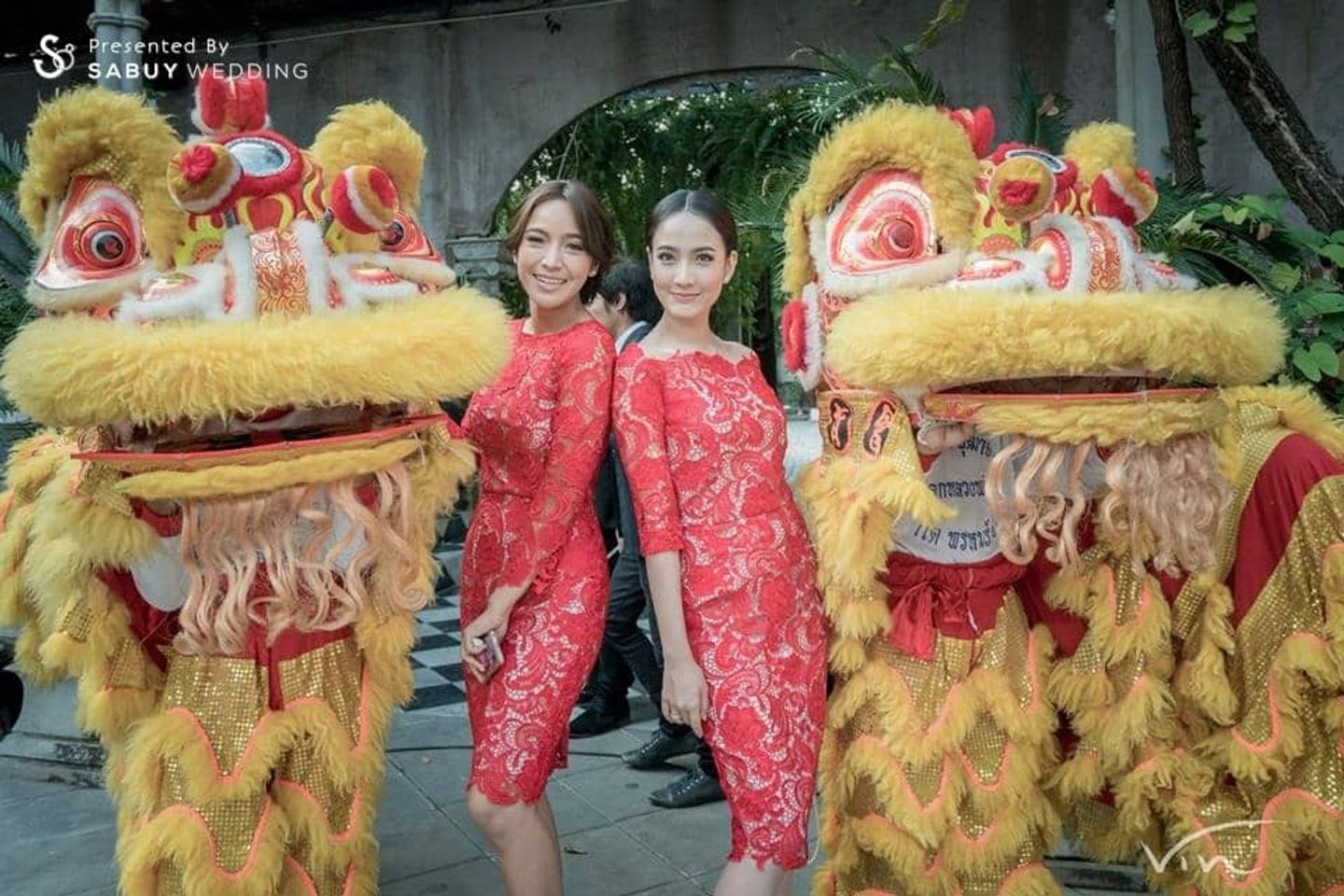 ดารา,เพื่อนเจ้าสาว,ชุดเพื่อนเจ้าสาว,งานแต่งดารา บรรยากาศงานแต่งงาน พิธียกน้ำชาช่วงเช้า กุ๊บกิ็บ บี้