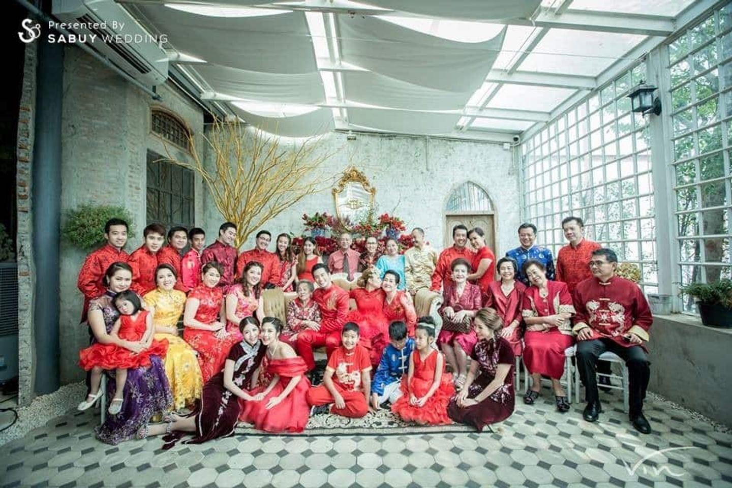 งานแต่งดารา,ธีมงานแต่ง,รูปงานแต่ง บรรยากาศงานแต่งงาน พิธียกน้ำชาช่วงเช้า กุ๊บกิ็บ บี้