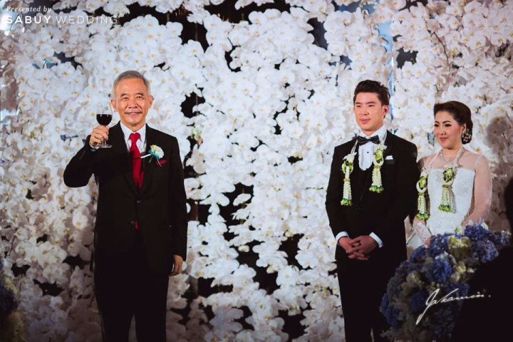 พิธีแต่งงาน,บ่าวสาว,ชุดบ่าวสาว,ชุดเจ้าสาว,ชุดเจ้าบ่าว,backdrop งานแต่ง,จัดดอกไม้งานแต่ง รีวิวงานแต่ง งดงามตามแบบไทย คงความคลาสิกไว้ได้อย่างลงตัว @Mandarin Oriental