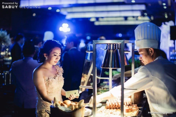 เชฟ,งานแต่งงาน รีวิวงานแต่งสวยหรูดูดี แทนที่ Backdrop ด้วยโต๊ะสุดอลังการ @JW Marriott Hotel Bangkok