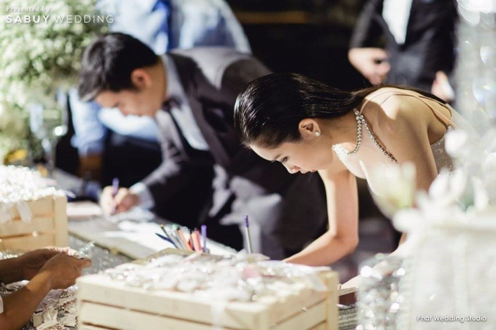 แขกงานแต่ง รีวิวงานแต่งสวยหรูดูดี แทนที่ Backdrop ด้วยโต๊ะสุดอลังการ @JW Marriott Hotel Bangkok