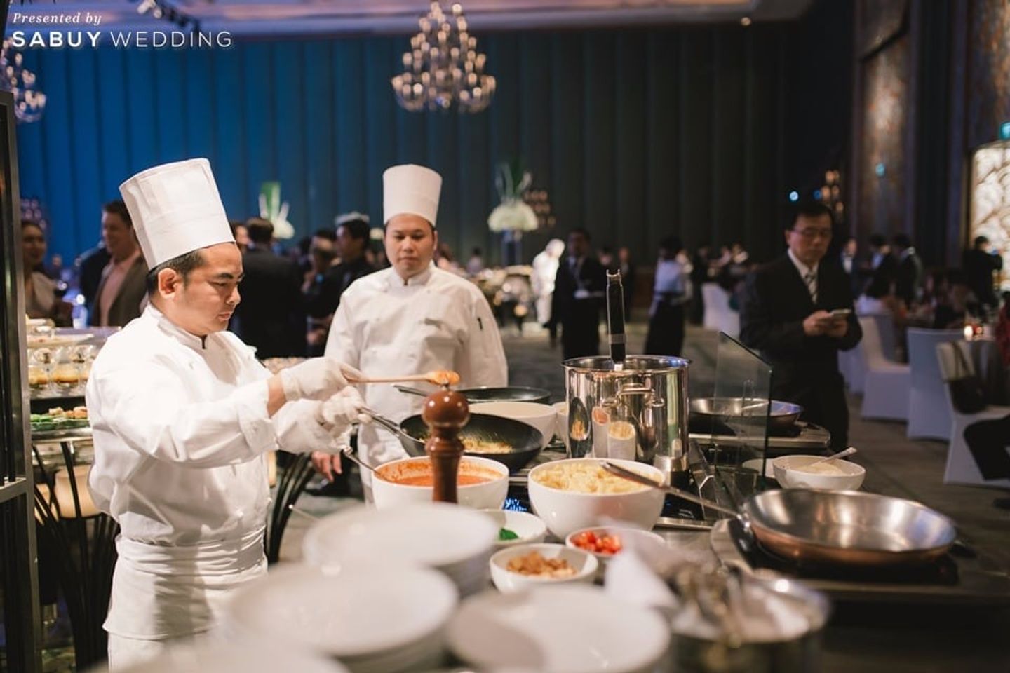 เชฟ รีวิวงานแต่งสุดคูลโทนขาวเทาดำ ในสไตล์ Loft & Minimal @Grand Hyatt Erawan