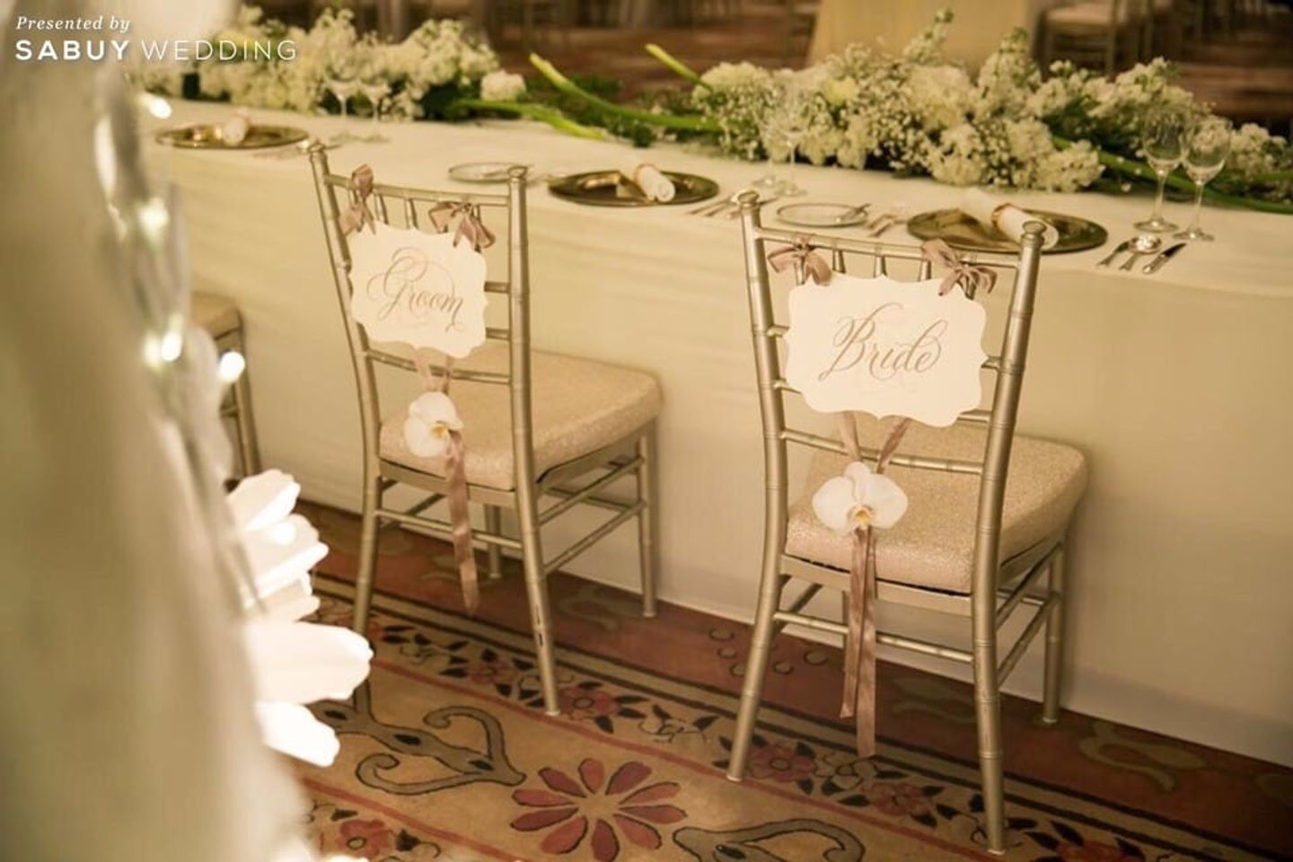  Sit-down Dinner,ตกแต่งงานแต่ง,จัดดอกไม้งานแต่ง รีวิวงานแต่ง Sit-down Dinner ที่แขกประทับใจ หรูและอบอุ่นได้ ในเวลาเดียวกัน @The Peninsula