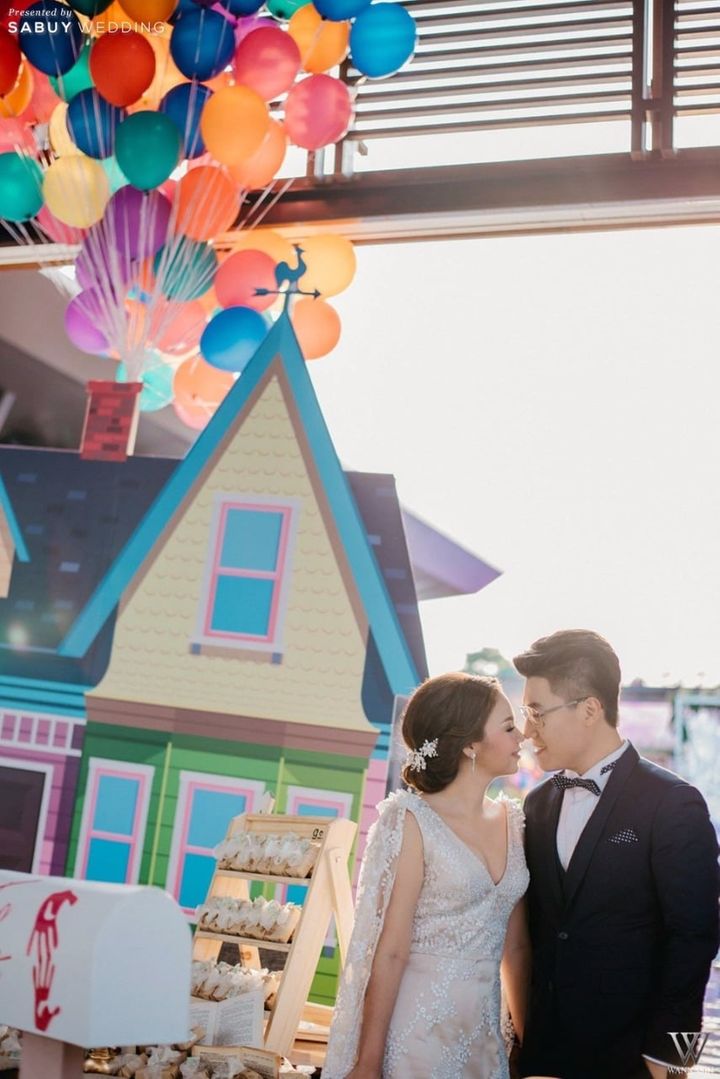 บ่าวสาว,ชุดบ่าวสาว,ชุดเจ้าบ่าว,ชุดเจ้าสาว,ธีมงานแต่ง,backdrop งานแต่ง,ตกแต่งงานแต่ง รีวิวงานแต่ง ขนฉากบอลลูนสุดป๊อป มาใช้เป็นพร็อพในงานธีม UP @Phothalai Leisure Park
