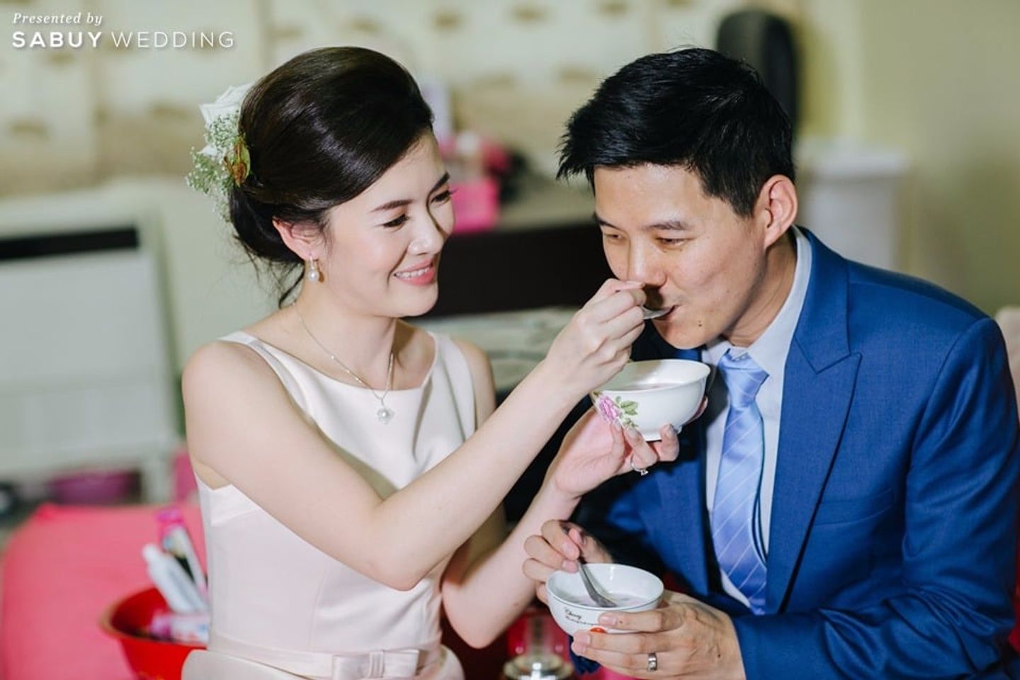 พิธีหมั้น,งานหมั้น,ชุดหมั้น,บ่าวสาว รีวิวงานแต่ง ธีมสวนน้อยแต่ดูดี ของบ่าวสาวสายเฮลตี้รักสุขภาพ @U Sathorn