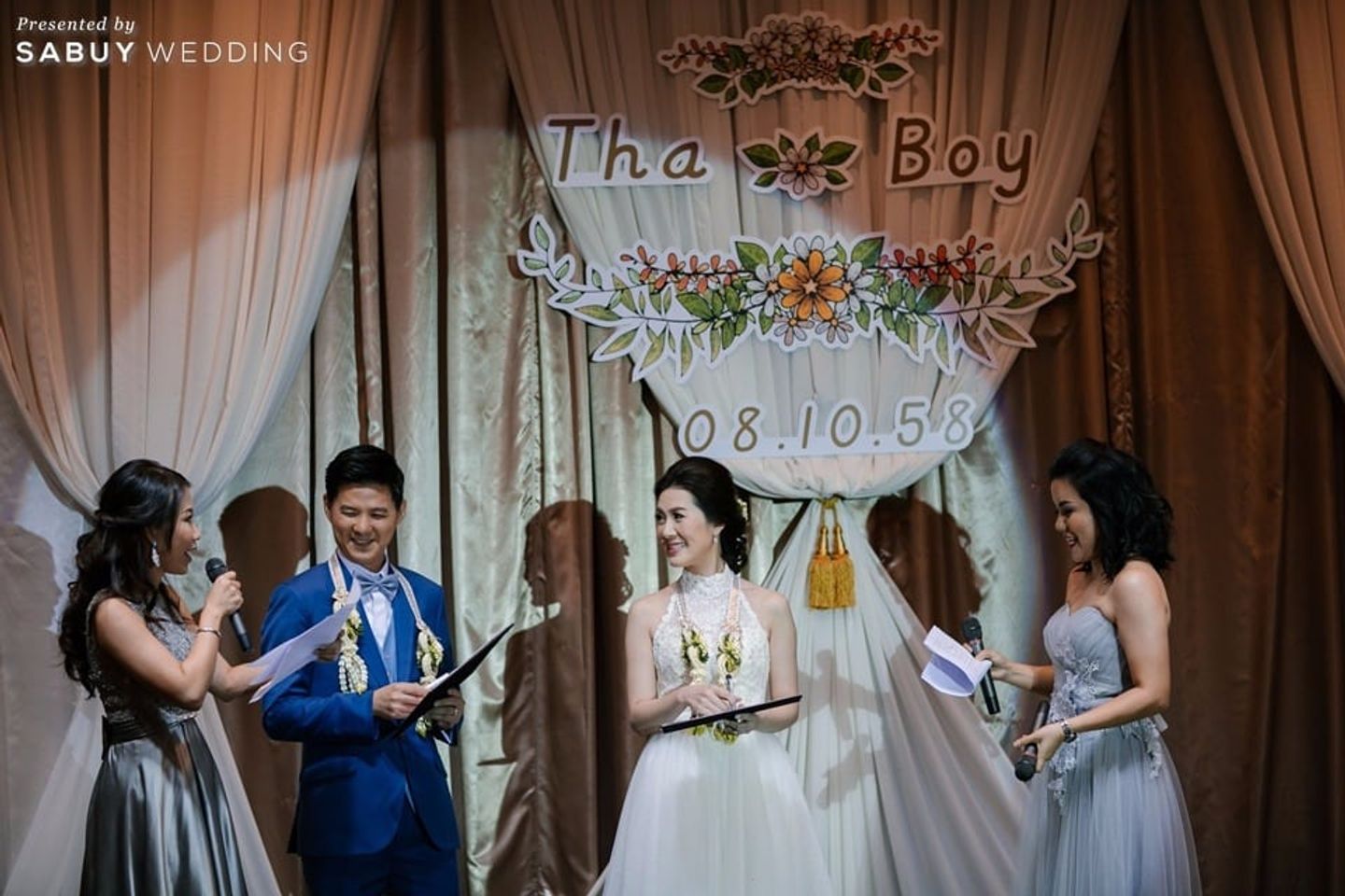 บ่าวสาว,ชุดบ่าวสาว,ชุดเจ้าสาว,ชุดเจ้าบ่าว,พิธีกรงานแต่ง,backdrop งานแต่ง รีวิวงานแต่ง ธีมสวนน้อยแต่ดูดี ของบ่าวสาวสายเฮลตี้รักสุขภาพ @U Sathorn