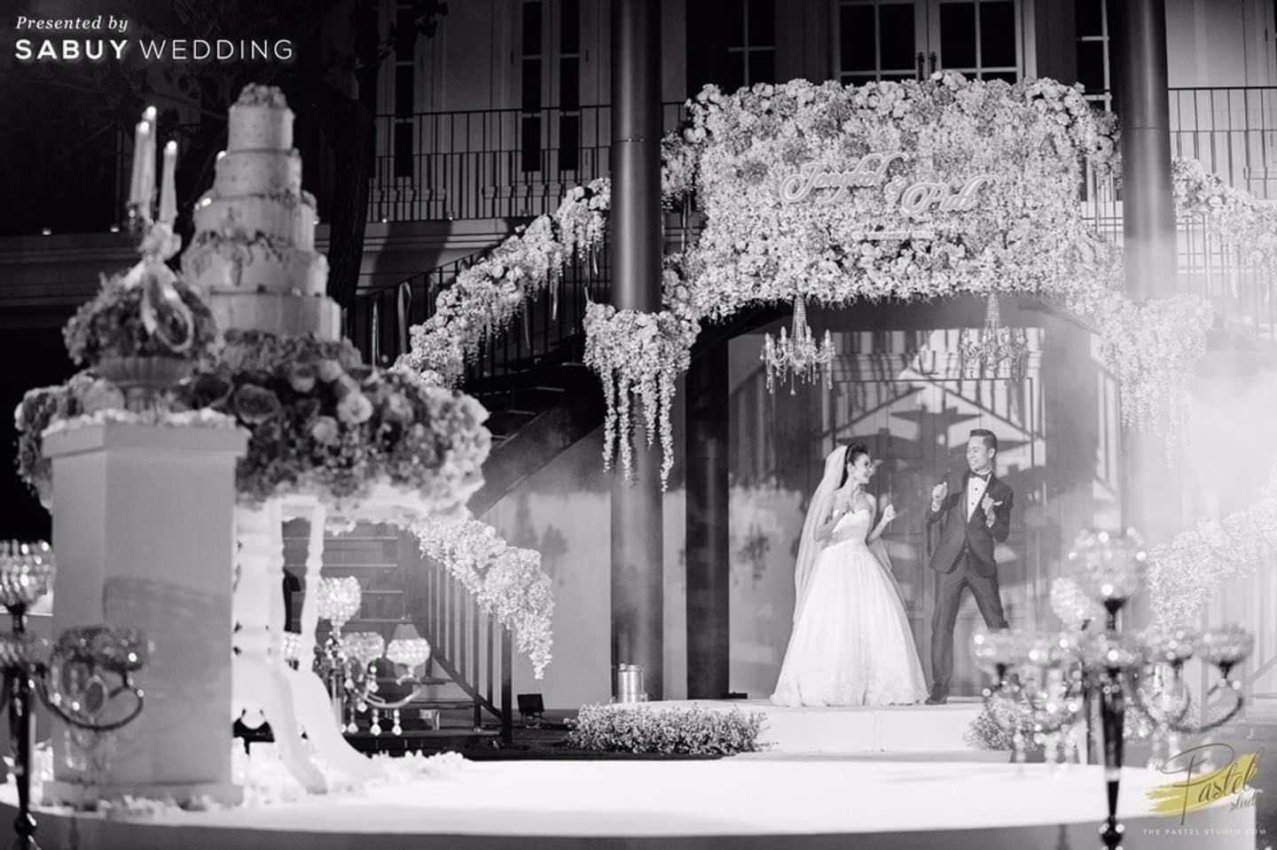 บ่าวสาว,งานแต่งงาน,รูปงานแต่ง,จัดดอกไม้งานแต่ง,ตกแต่งงานแต่ง รีวิวงานแต่งเน้นแสงสี ลุคหวานพอดีด้วยสีพาสเทล @Noeud d'Amour Saraburi