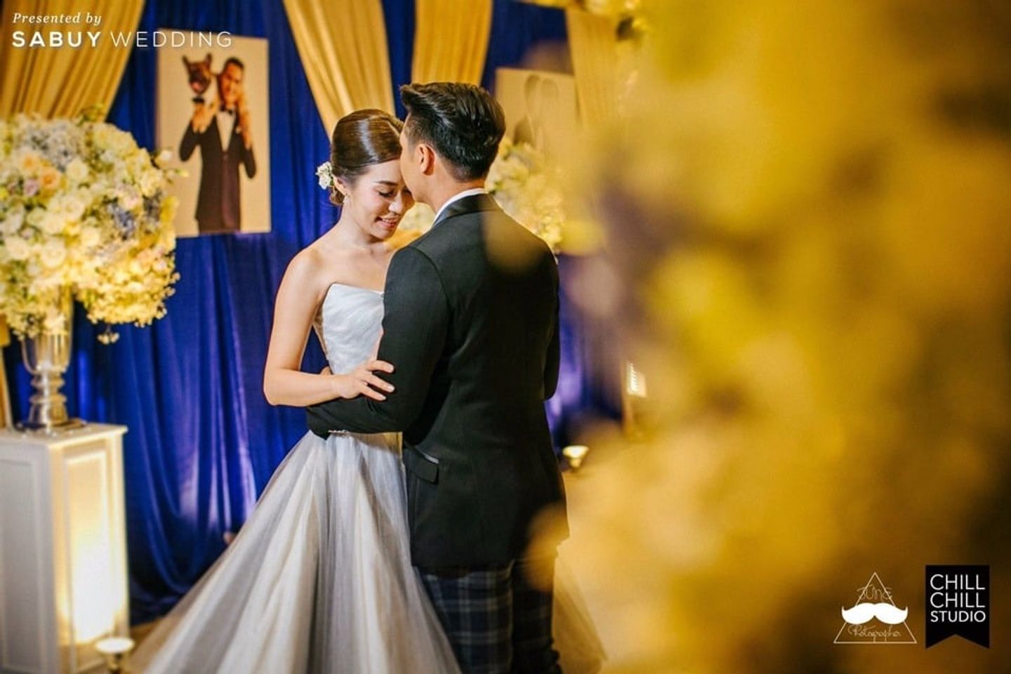 บ่าวสาว,ชุดบ่าวสาว,ชุดเจ้าบ่าว,ชุดเจ้าสาว,รูปงานแต่ง รีวิวงานแต่งธีมน้องหมาสุดน่ารัก ยกแก๊งเฟรนช์บูลด็อกมาแผลงศร @Dusit Thani
