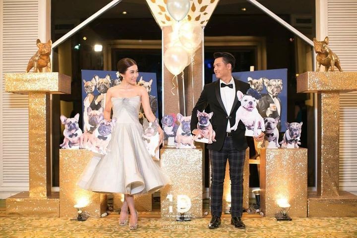 รีวิวงานแต่งธีมน้องหมาสุดน่ารัก ยกแก๊งเฟรนช์บูลด็อกมาแผลงศร @Dusit Thani