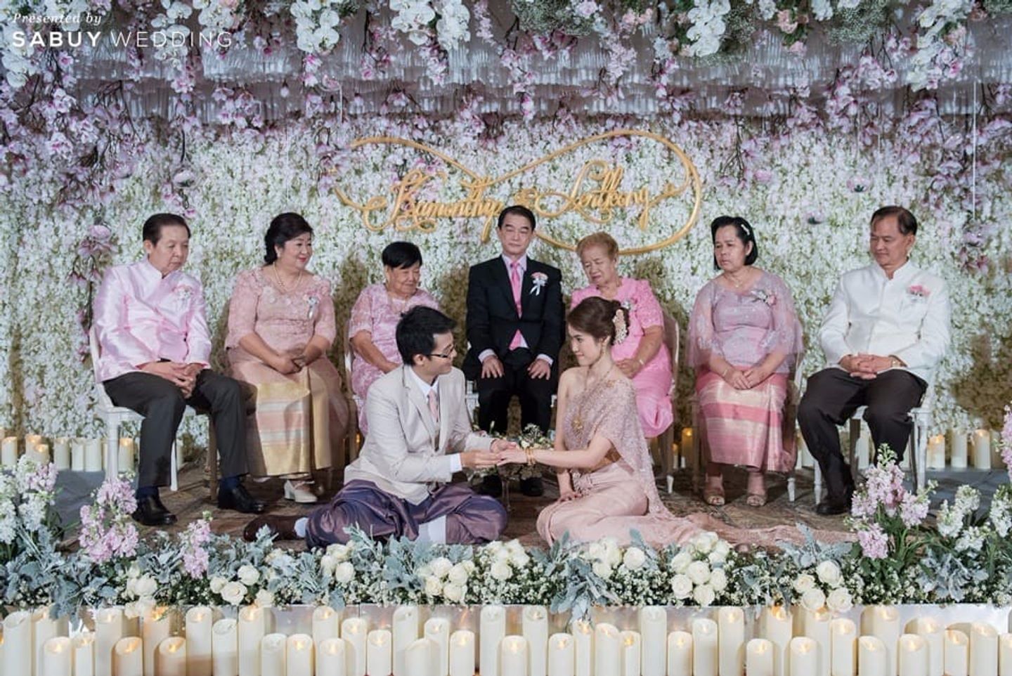 พิธีหมั้น,งานหมั้น,ชุดหมั้น,backdrop งานแต่ง,ตกแต่งงานแต่ง,จัดดอกไม้งานแต่ง,ครอบครัวบ่าวสาว รีวิวงานแต่งหวานละมุนด้วยดอกไม้ ดั่งเทพนิยายในฝัน @Siam Kempinski Hotel Bangkok