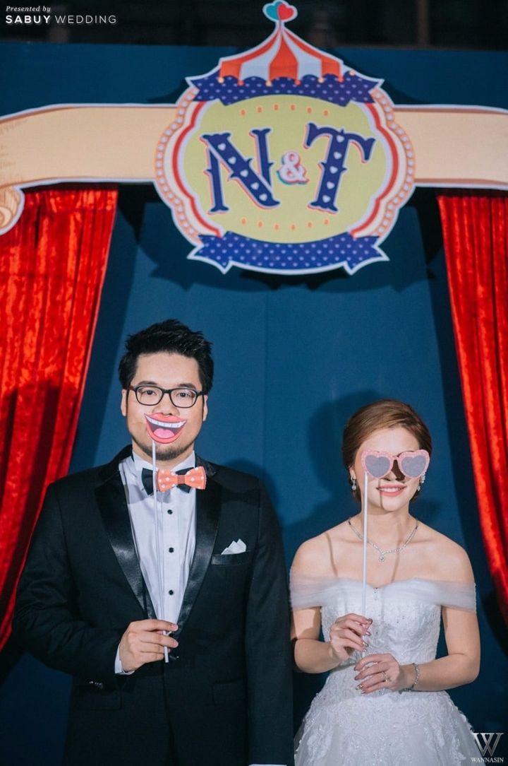 บ่าวสาว,ชุดบ่าวสาว,ชุดเจ้าสาว,ชุดเจ้าบ่าว,พร็อพ,ธีมงานแต่ง รีวิวงานแต่ง ปาร์ตี้แห่งความสุข ยกสวนสนุกมาไว้ในงาน @สยามสมาคม
