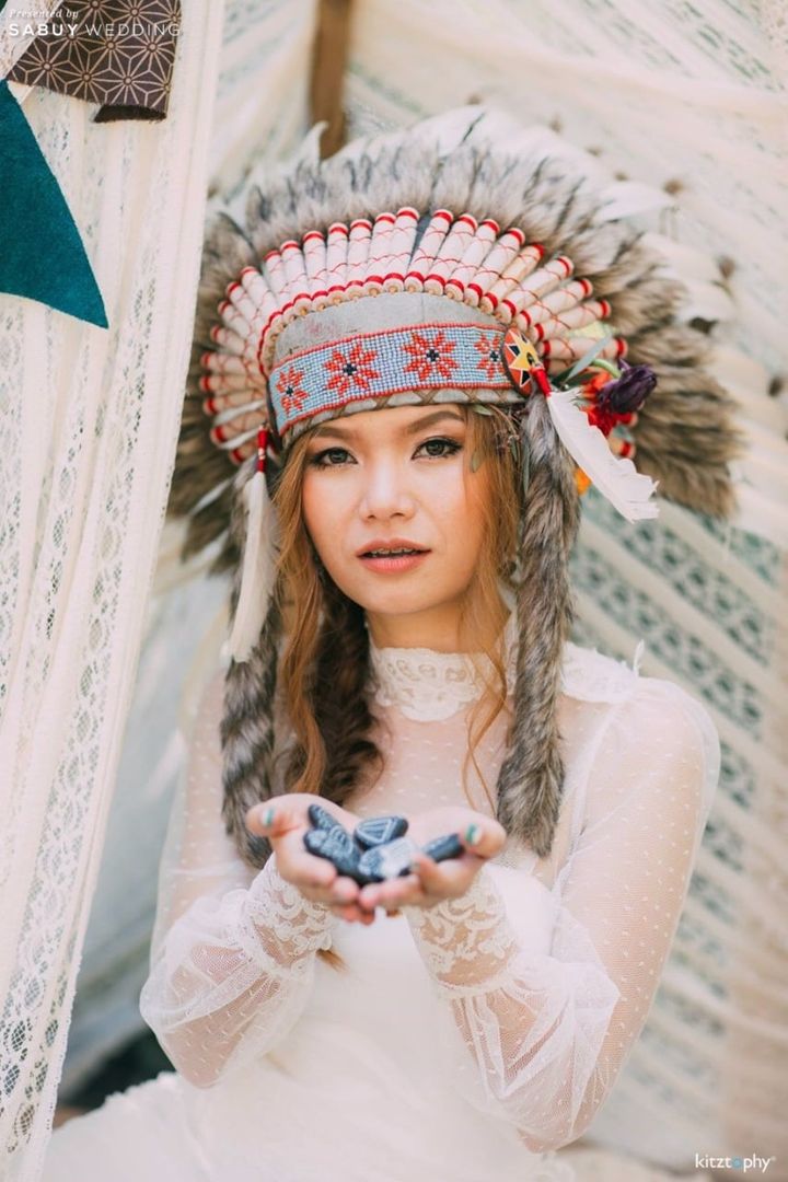 เจ้าสาว,ชุดเจ้าสาว,พร็อพ,ธีมงานแต่ง รีวิวงานแต่ง สวยเท่ เก๋สบาย สไตล์โบฮีเมียน @Little Tree Garden