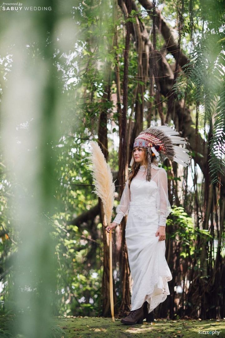 เจ้าสาว,ชุดเจ้าสาว,พร็อพ,ธีมงานแต่ง รีวิวงานแต่ง สวยเท่ เก๋สบาย สไตล์โบฮีเมียน @Little Tree Garden
