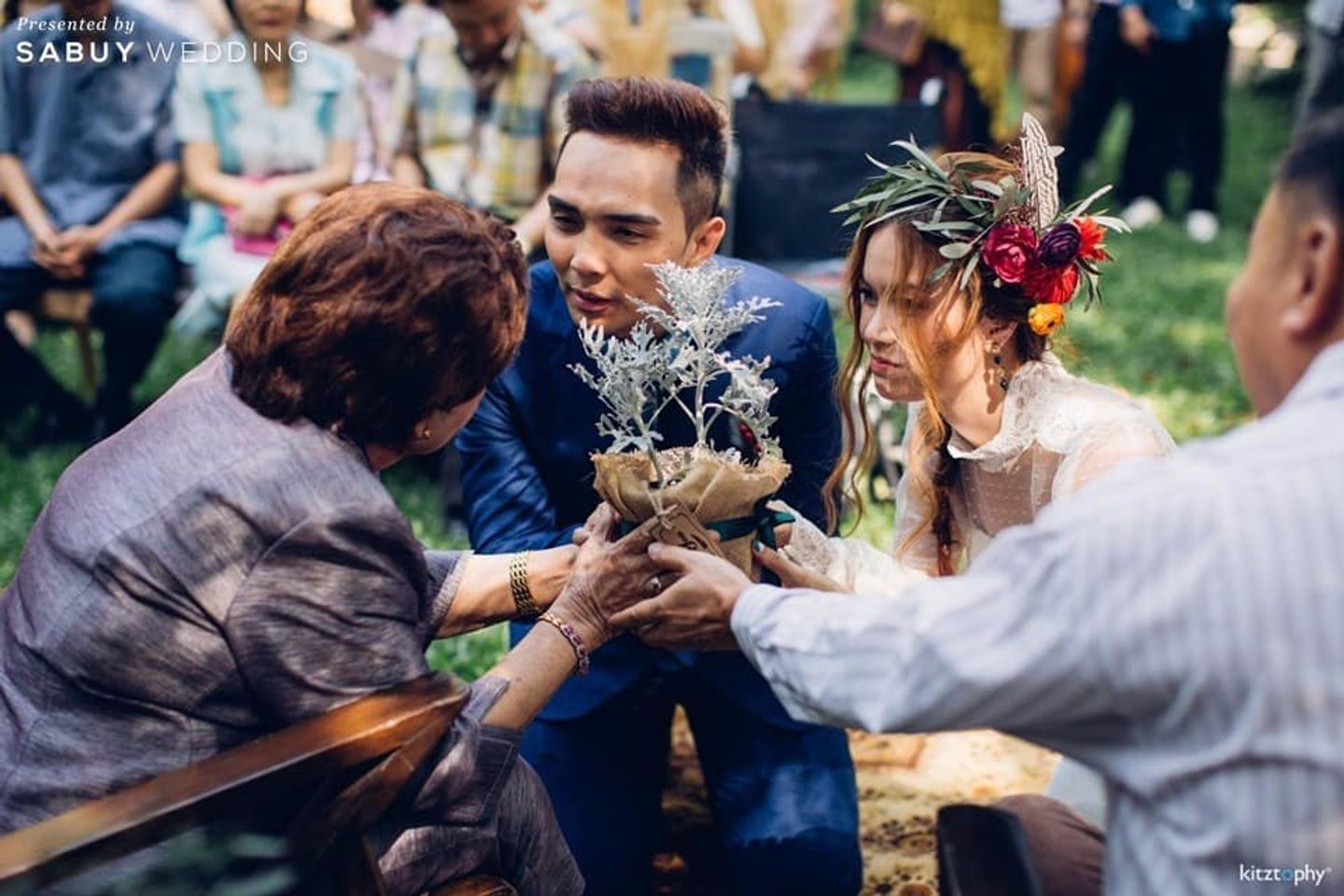 บ่าวสาว,ชุดบ่าวสาว,งานแต่งในสวน,ของรับไหว้,ครอบครัวบ่าวสาว รีวิวงานแต่ง สวยเท่ เก๋สบาย สไตล์โบฮีเมียน @Little Tree Garden
