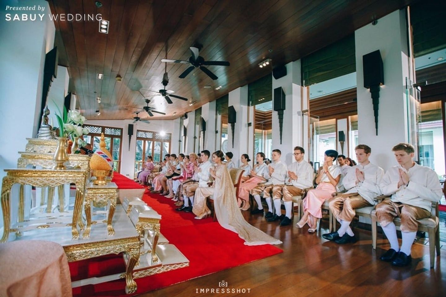 พิธีหมั้น,งานหมั้น,ชุดหมั้น,ชุดไทย,สถานที่แต่งงาน,สถานที่จัดงานแต่งงาน รีวิวงานแต่ง พิธีหมั้นไทย ที่แขกฝรั่งเทใจให้ว่าเริ่ด @The Sukhothai Bangkok