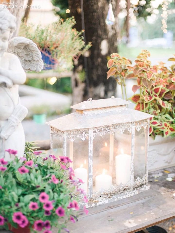 ตกแต่งงานแต่ง รีวิวงานแต่งปาร์ตี้ Country Vintage เฉดสีม่วง @A'la champagne