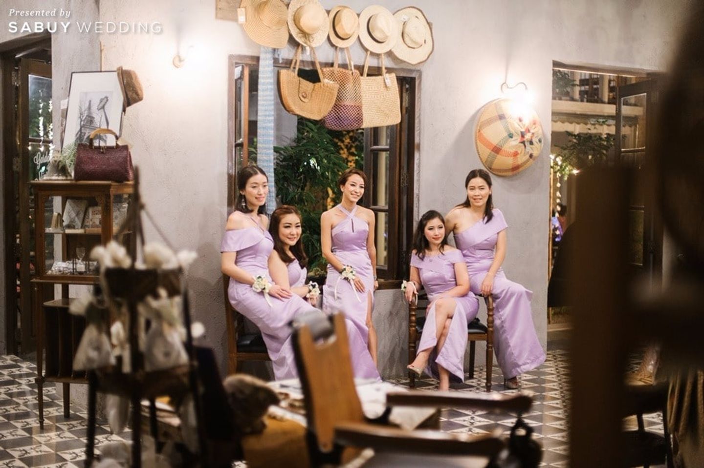 เพื่อนเจ้าสาว,ชุดเพื่อนเจ้าสาว,ธีมงานแต่ง รีวิวงานแต่งปาร์ตี้ Country Vintage เฉดสีม่วง @A'la champagne