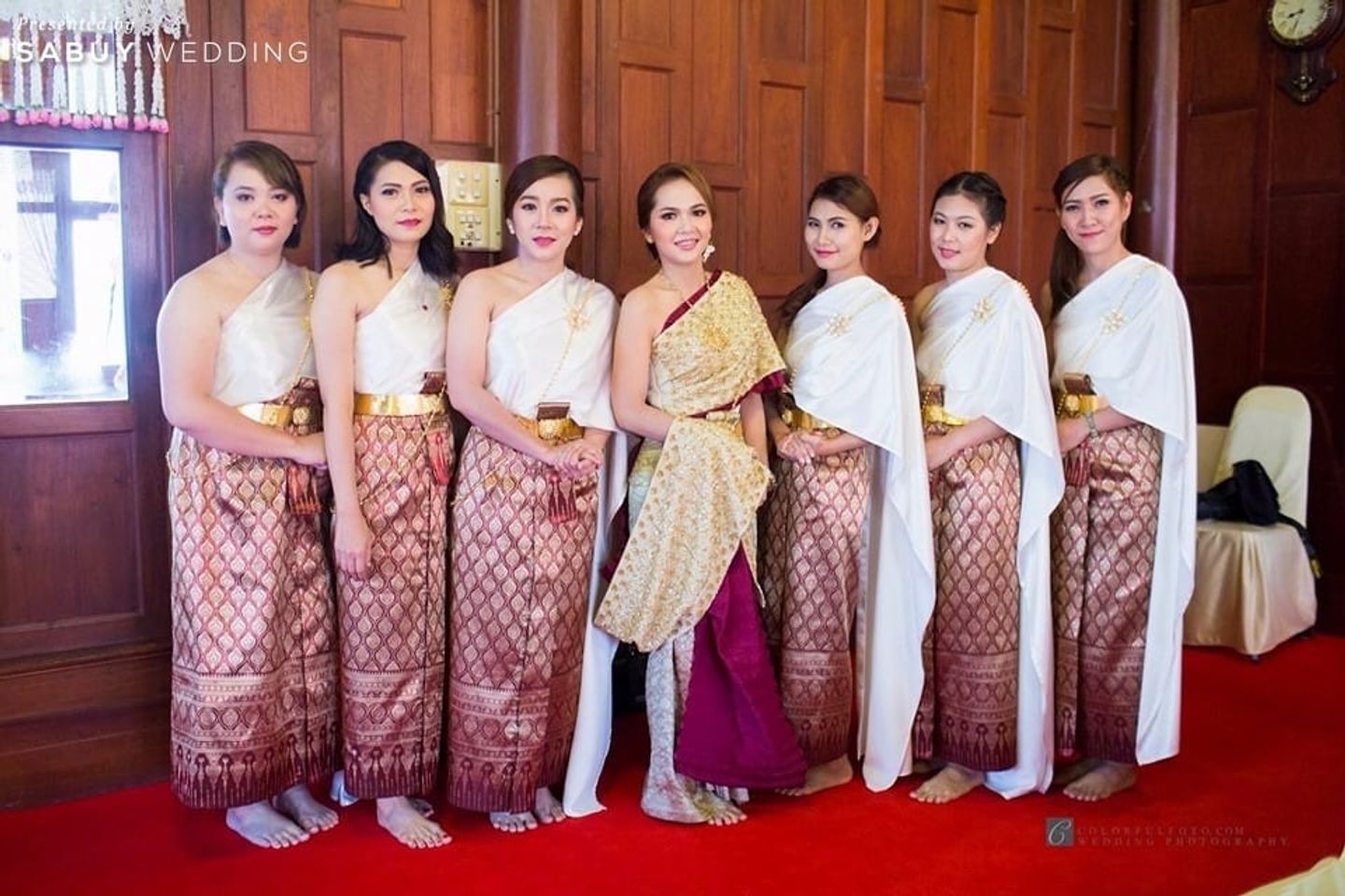 ชุดหมั้น,งานหมั้น,ชุดไทย,ชุดเพื่อนเจ้าสาว รีวิวงานแต่งหมั้นเช้าเรียบง่าย ผสมผสานกลิ่นอายไทยวินเทจ @เรือนไทยเบญจรงค์