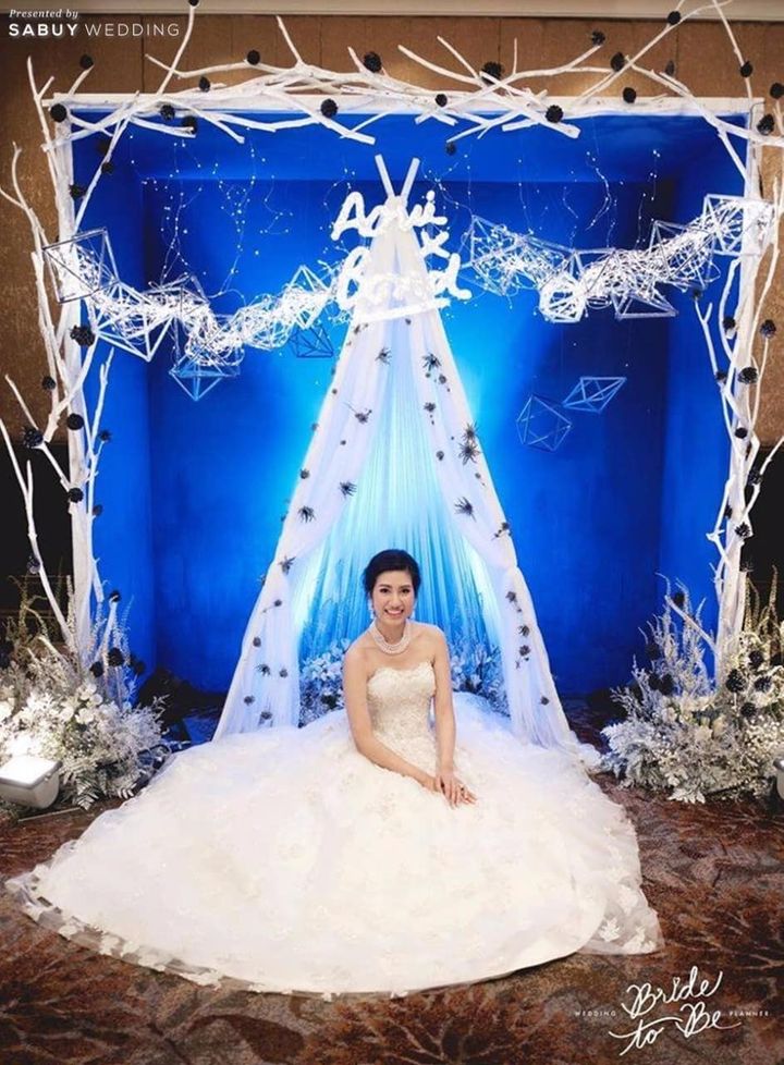 เจ้าสาว,ชุดเจ้าสาว,backdrop งานแต่ง,ธีมงานแต่ง,ตกแต่งงานแต่ง รีวิวงานแต่ง Love in the universe สวยหรูในหมู่ดาว @Intercontinental Hotel