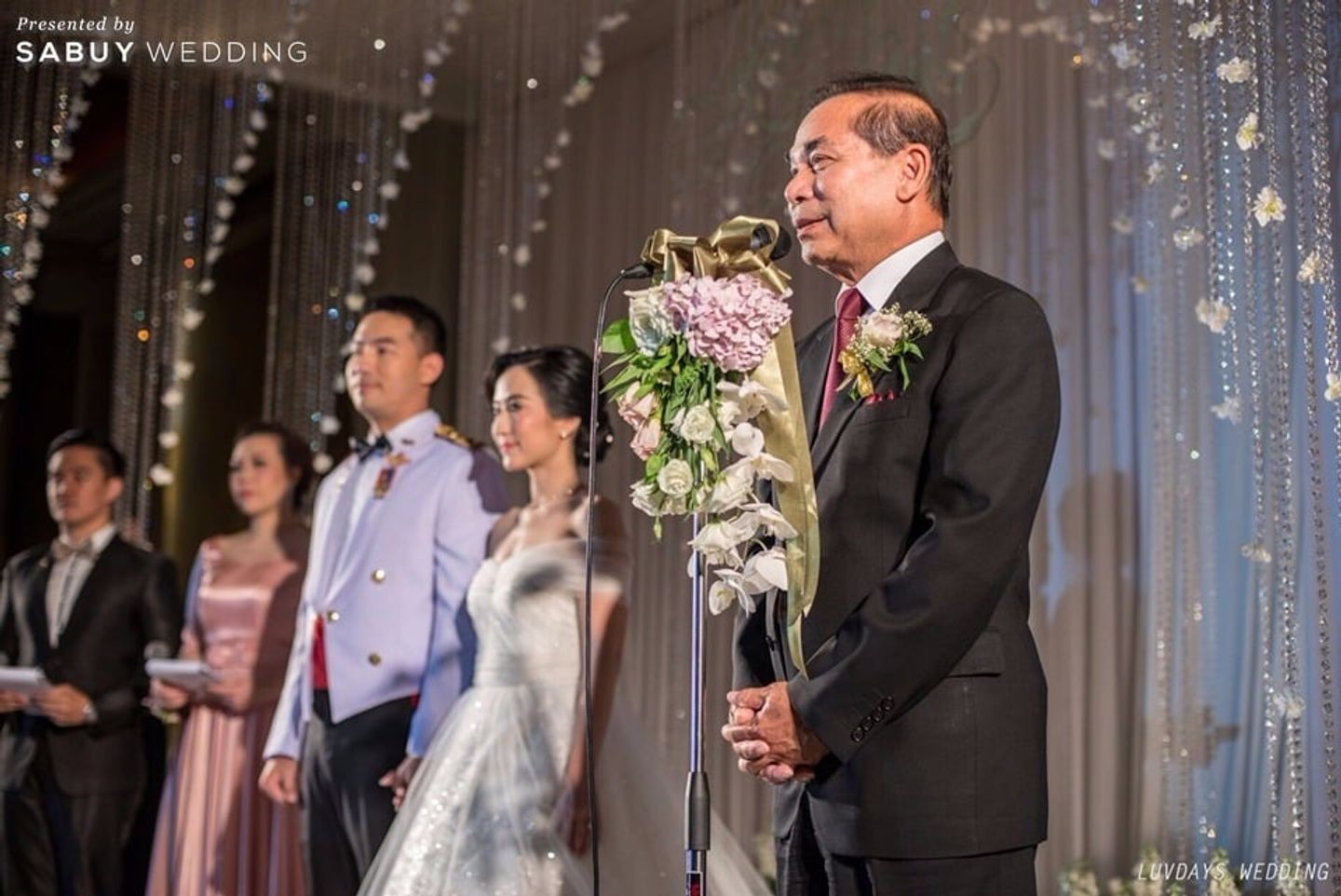 พิธีแต่งงาน,งานแต่งงาน รีวิวงานแต่งสวยซึ้งอิ่มใจ เปี่ยมล้นความหมายในงานสมรสพระราชทาน @Dusit Thani