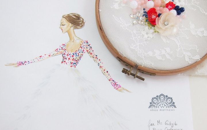 3 ชุดแต่งงานสวยดูดีมีคอนเซ็ปต์ จากภาพสเก็ตช์สู่เจ้าสาวตัวจริง