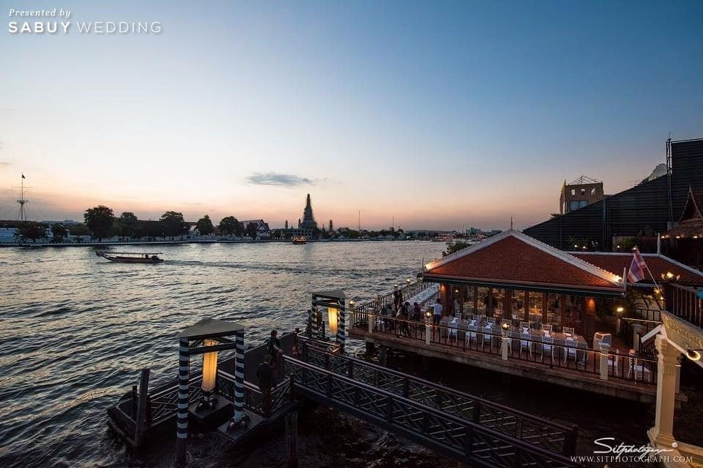 สถานที่แต่งงาน,สถานที่จัดงานแต่งงาน,ริมน้ำ 5 สถานที่จัดงานแต่งร่วมสมัยแบบไทยคลาสิก