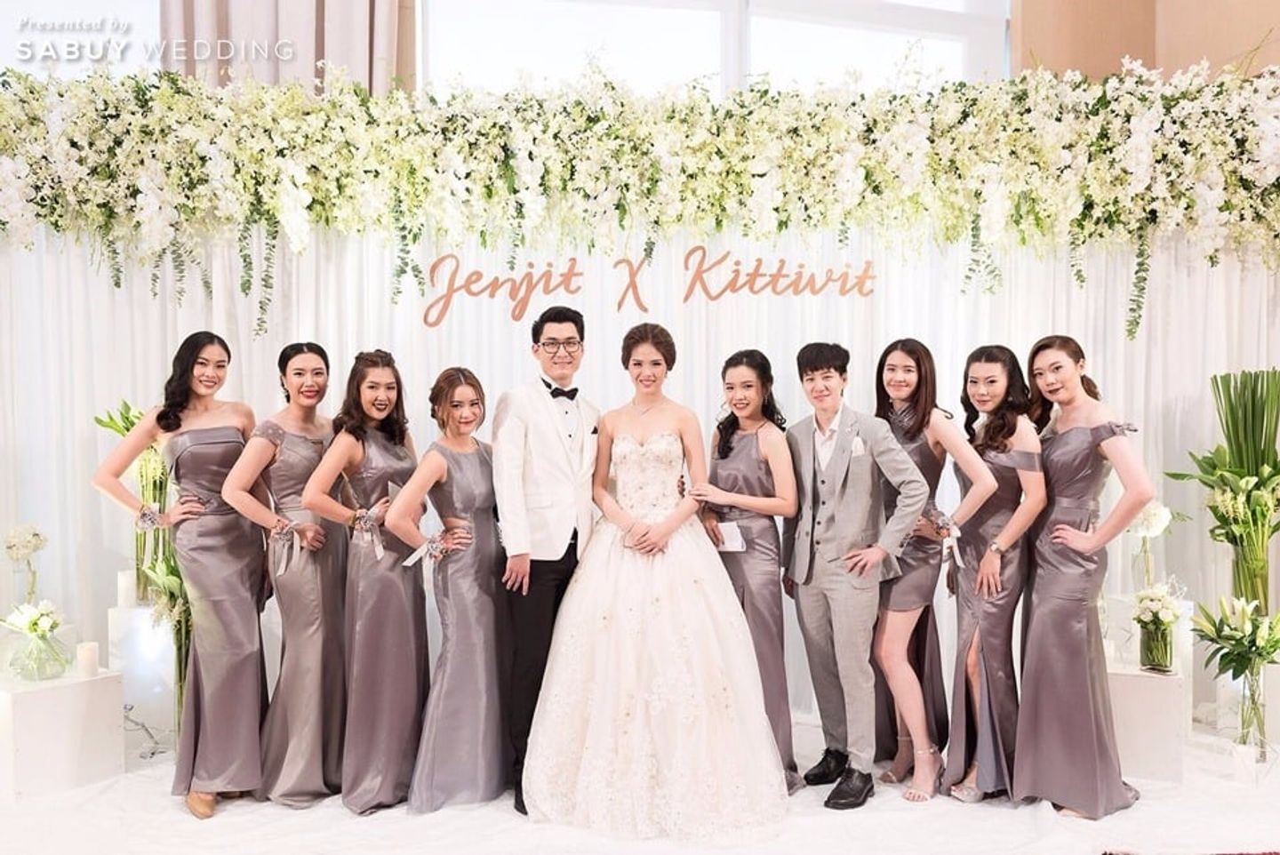 บ่าวสาว,ชุดบ่าวสาว,ชุดเจ้าสาว,ชุดเจ้าบ่าว,backdrop งานแต่ง,จัดดอกไม้งานแต่ง,ตกแต่งงานแต่ง,เพื่อนเจ้าสาว,ชุดเพื่อนเจ้าสาว รีวิวงานแต่งเจ้าสาว #ทีมSabuy สามงานจัดง่าย แพลนได้เอง @Bangkok Marriott Sukhumvit