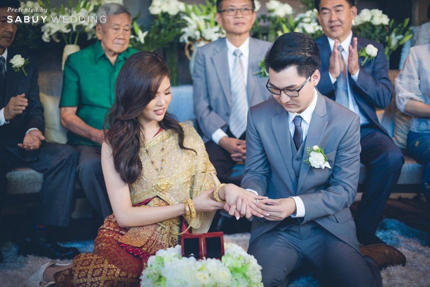 พิธีหมั้น,งานหมั้น,ชุดหมั้น,ชุดไทย รีวิวงานแต่งเจ้าสาว #ทีมSabuy สามงานจัดง่าย แพลนได้เอง @Bangkok Marriott Sukhumvit
