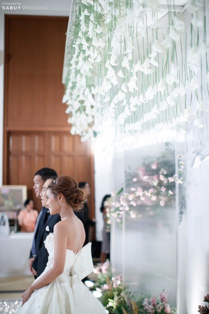 backdrop งานแต่ง,ตกแต่งงานแต่ง,จัดดอกไม้งานแต่ง,บ่าวสาว รีวิวงานแต่ง พิธีการเต็มที่ ปาร์ตี้สุดแซ่บ @Peninsula bangkok