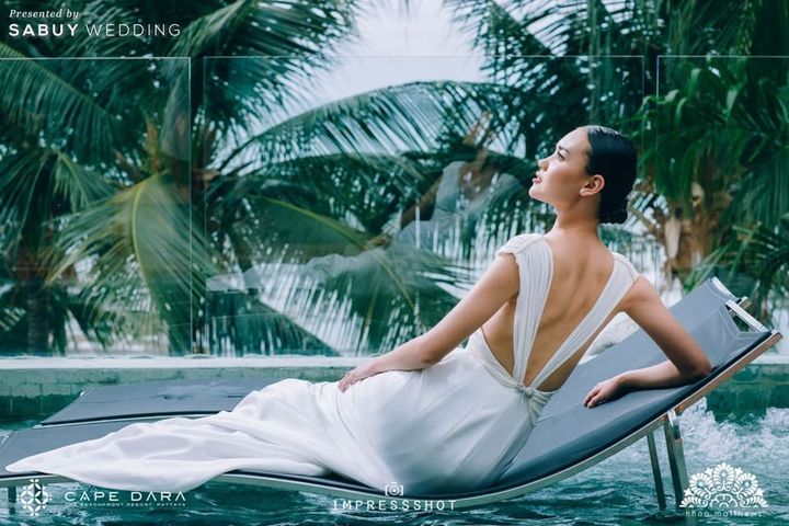 เจ้าสาว,ชุดเจ้าสาว,ชุดแต่งงาน รังสรรค์จากใจ ใส่ใจทุกรายละเอียด Beach Wedding Collection สุดพิเศษ จาก Nhoo Mathews Atelier