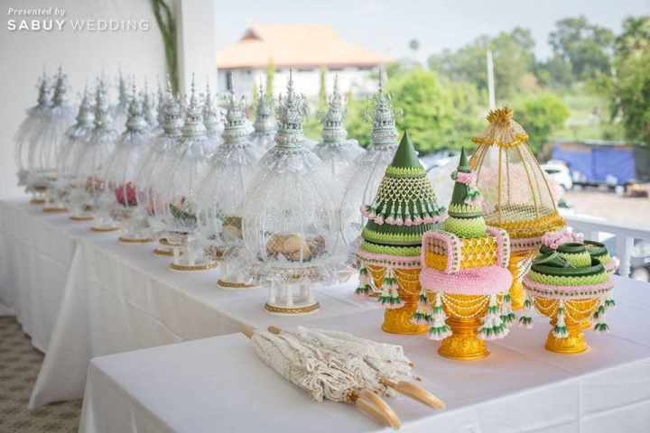 พิธีหมั้น,งานหมั้น,พานขันหมาก "เรือนประกายเพชร" เรือนไทยโคโลเนียล หรูหราราคาประทับใจ ได้ทุกสิ่งครบครัน