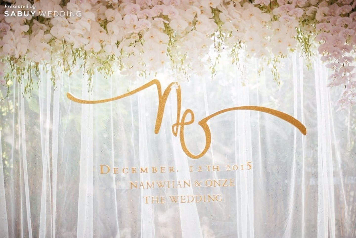backdrop งานแต่ง,จัดดอกไม้งานแต่ง รีวิวงานแต่งธีมโลกใต้ทะเล กับไอเดียของชำร่วยสุดเก๋ สติกเกอร์ไลน์ @Plaza Athénée