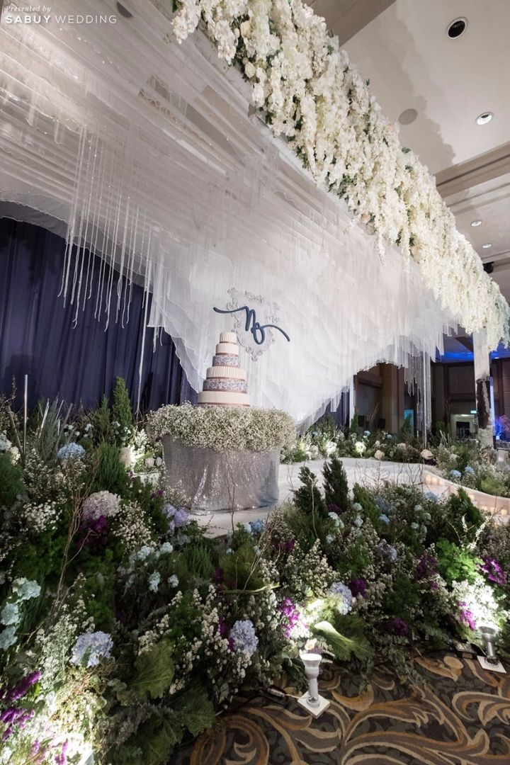 backdrop งานแต่ง,ตกแต่งงานแต่ง,จัดดอกไม้งานแต่ง,ธีมงานแต่ง รีวิวงานแต่งธีมโลกใต้ทะเล กับไอเดียของชำร่วยสุดเก๋ สติกเกอร์ไลน์ @Plaza Athénée