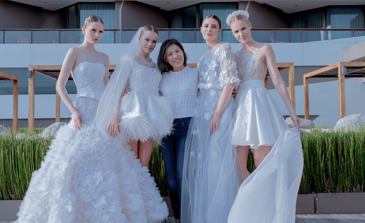 งานปักสุดเนี๊ยบชุดเจ้าสาวคอลเลคชั่นล่าสุด "Star Of The Ocean" by  Nhoo Matthews Atelier