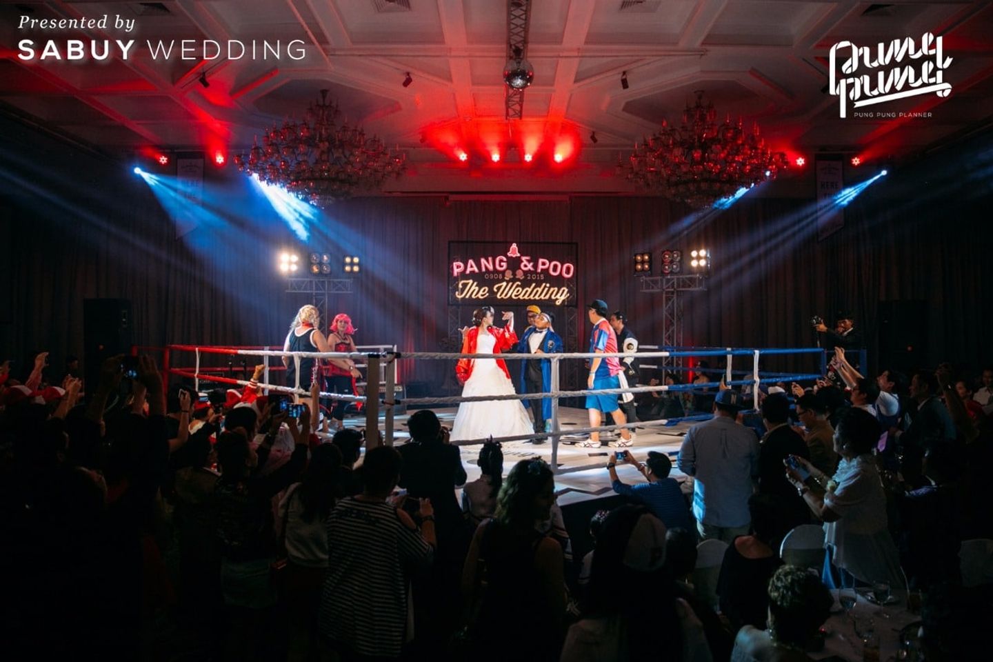 งานแต่งงาน,ธีมงานแต่ง รีวิวงานแต่งสุดเปรี้ยวของสาย Fighter ลั่นระฆังขึ้นสังเวียนรัก พร้อมสู้เพื่อเธอ @Centara Grand Ladprao