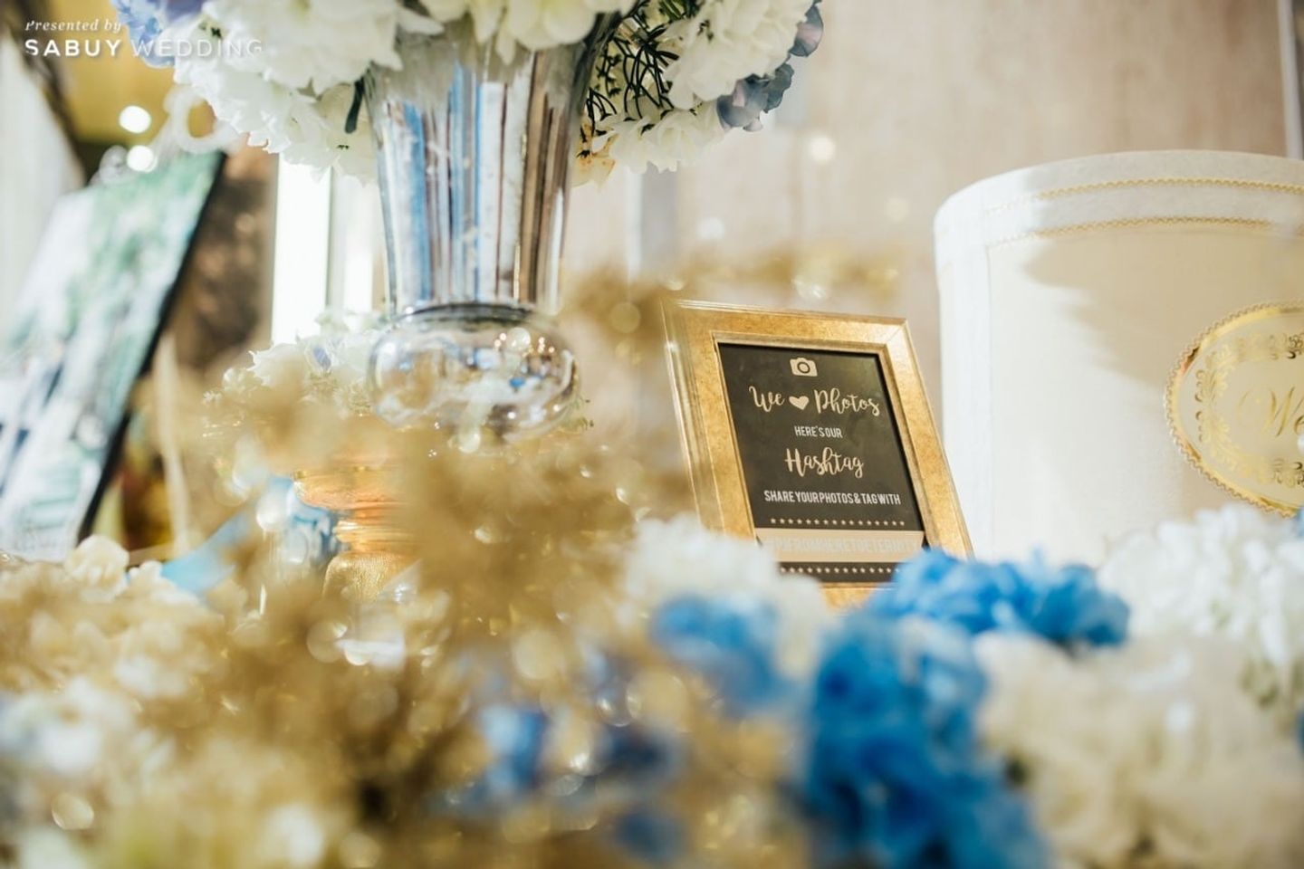 ตกแต่งงานแต่ง รีวิวงานแต่งเฉดสีสวยแบบ Midnight Blue @Grand Howard Hotel