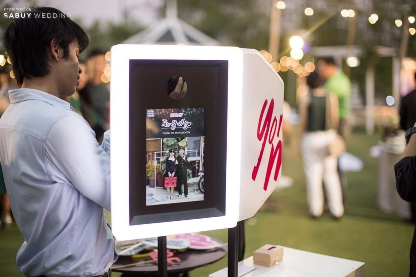 photo-booth รีวิวงานแต่งในสวน สร้างความแปลกใหม่จากไลฟ์สไตล์สุดสนุก @Buddy Oriental Riverside
