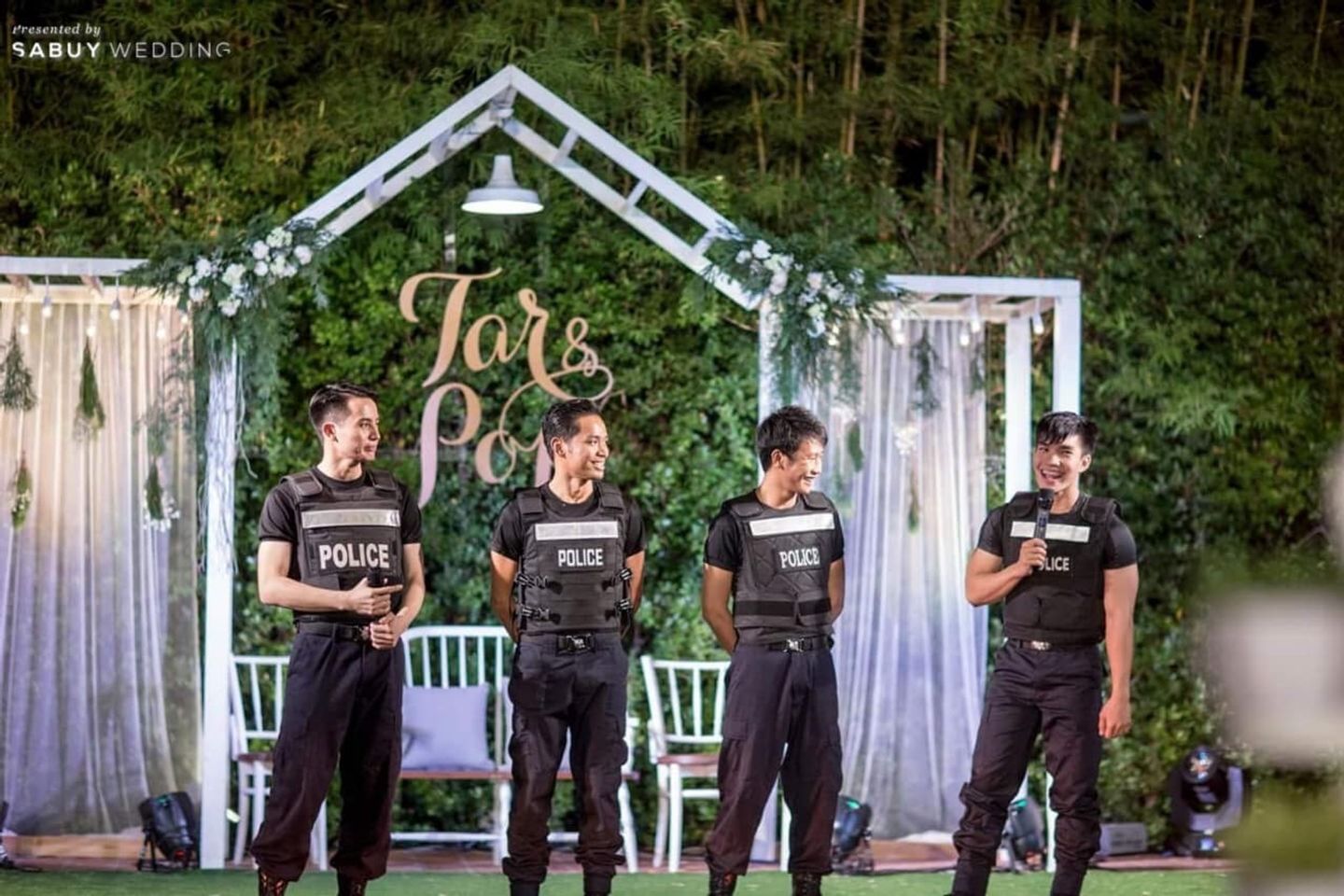 เพื่อนเจ้าบ่าว,พิธีแต่งงาน,งานแต่งงาน,backdrop งานแต่ง,งานแต่งในสวน รีวิวงานแต่งในสวน สร้างความแปลกใหม่จากไลฟ์สไตล์สุดสนุก @Buddy Oriental Riverside